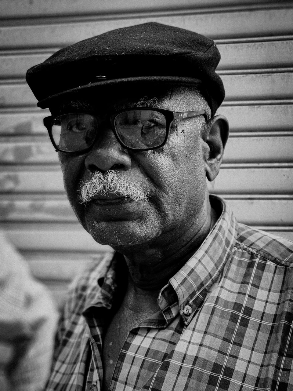 Portrait of man wearing hat