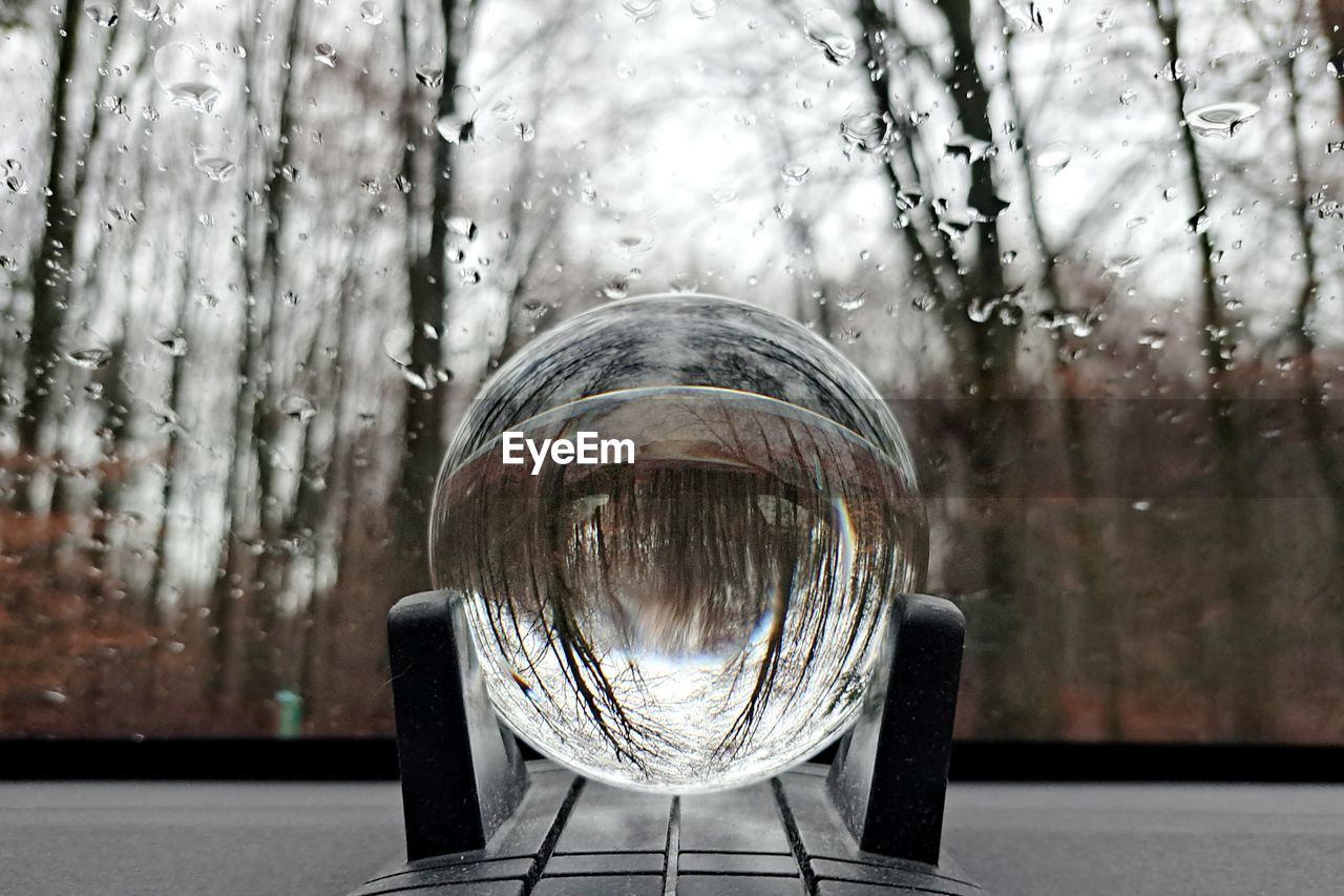 light, glass, no people, water, focus on foreground, transparent, reflection, nature, close-up, lighting, indoors, day, white, table, tree, wet, ice, sphere, drop
