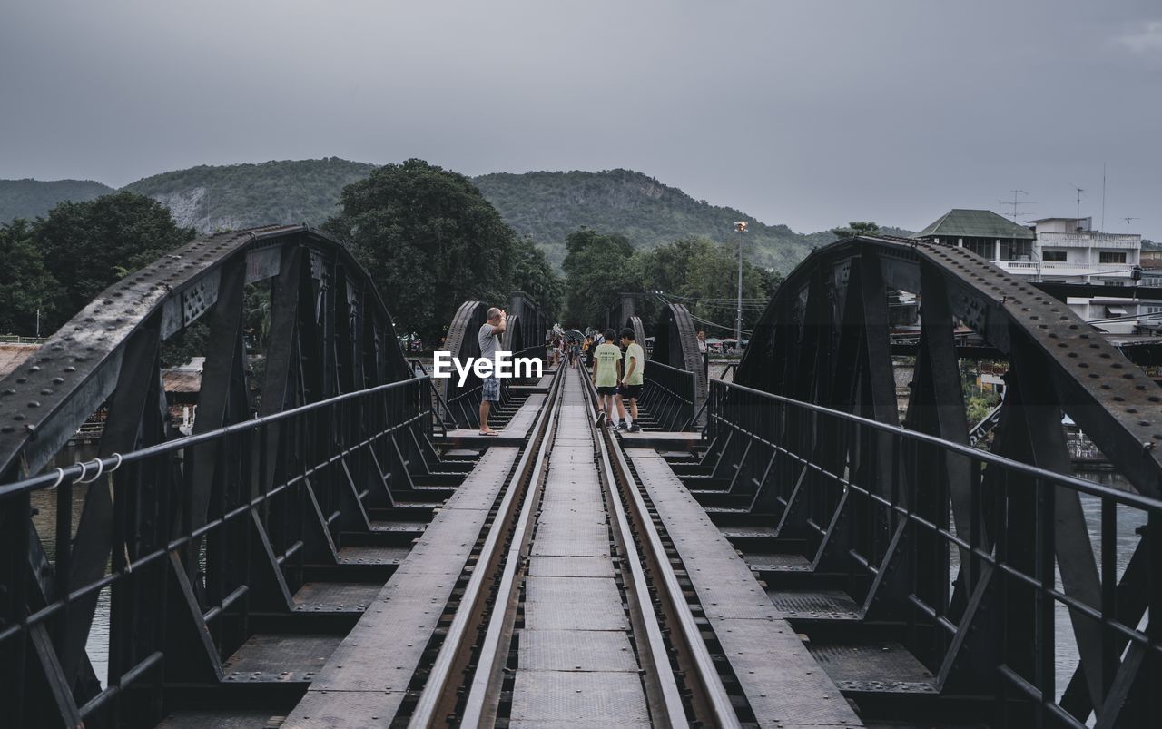 FOOTBRIDGE OVER RAILROAD TRACKS