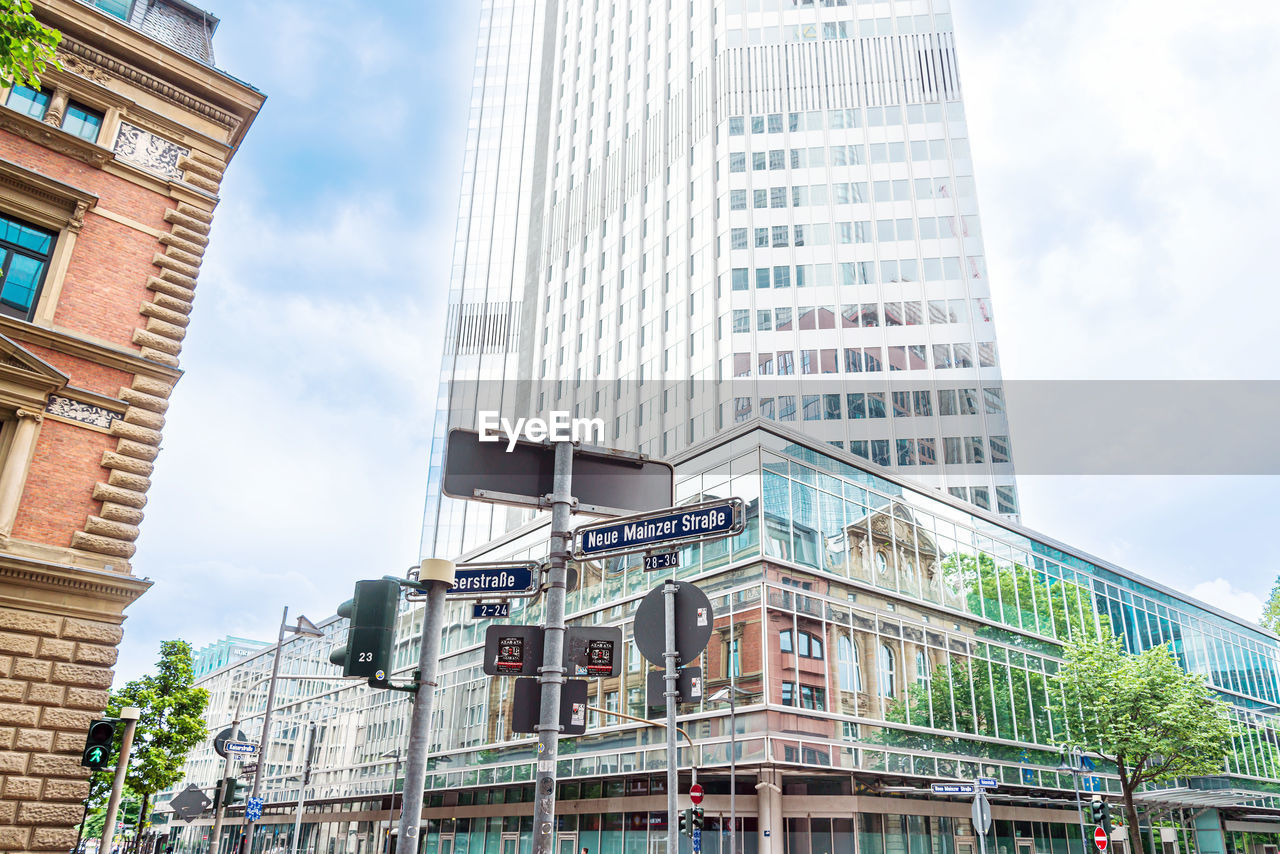 low angle view of skyscrapers