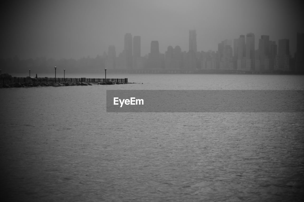 SCENIC VIEW OF SEA BY BUILDINGS AGAINST SKY