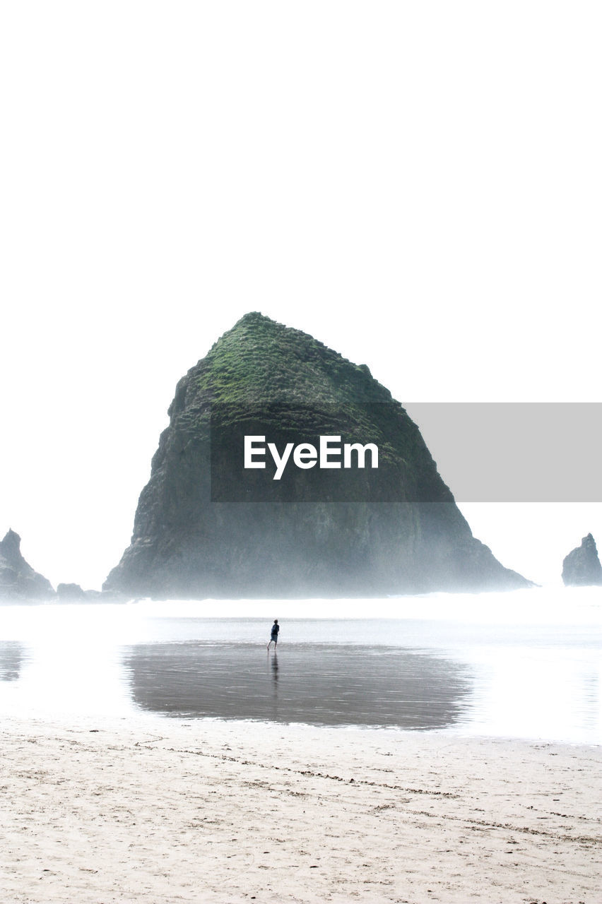 MAN STANDING ON BEACH