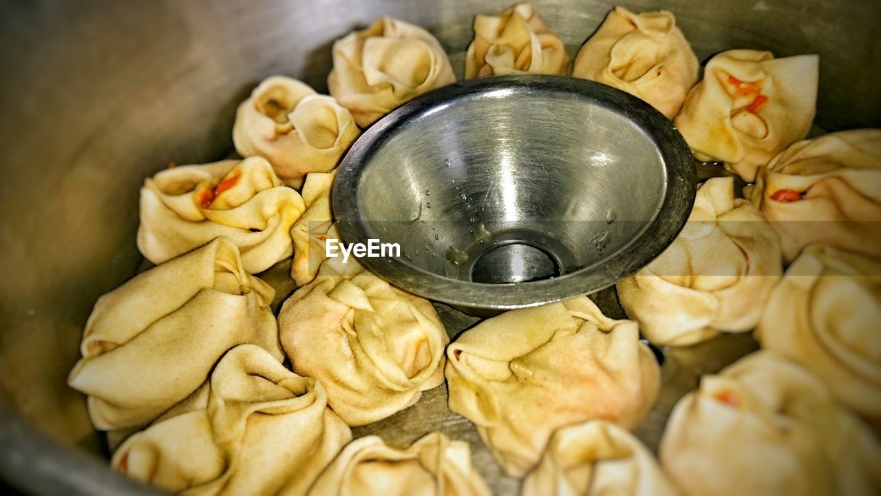 Manti  of the uzbek national cuisine