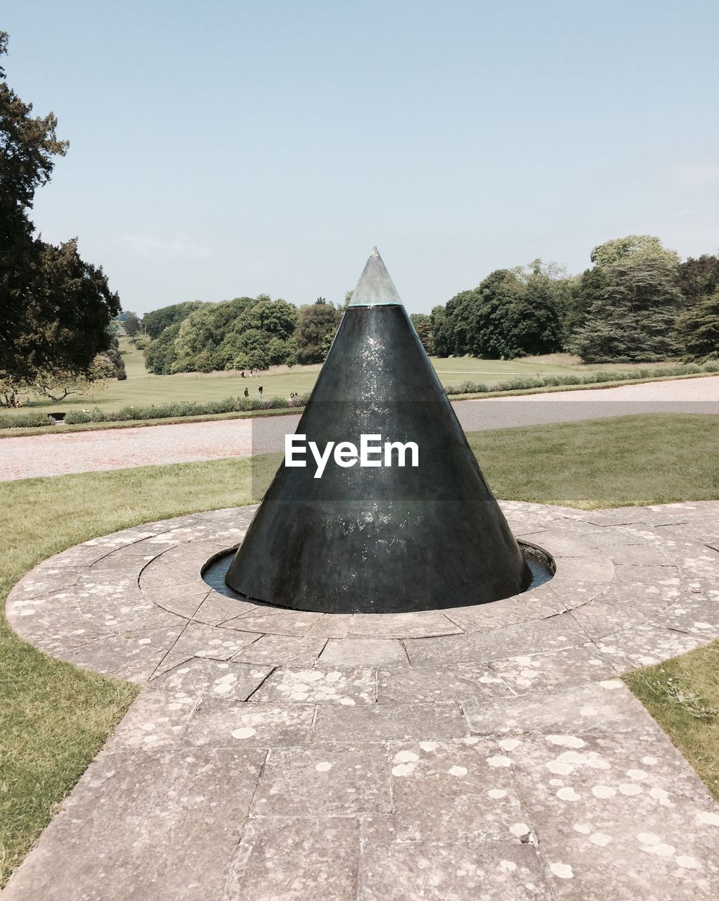 View of built structure in park against clear sky