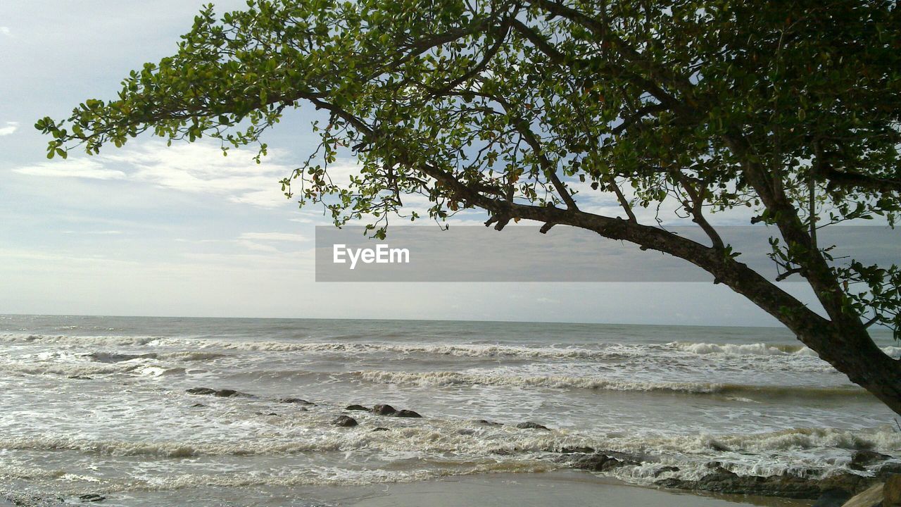 VIEW OF CALM BLUE SEA AGAINST SKY