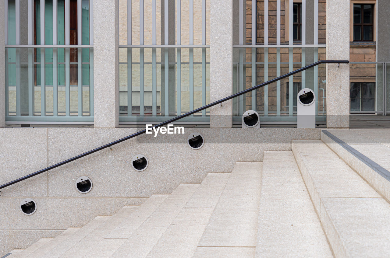 Full frame shot of staircase in building