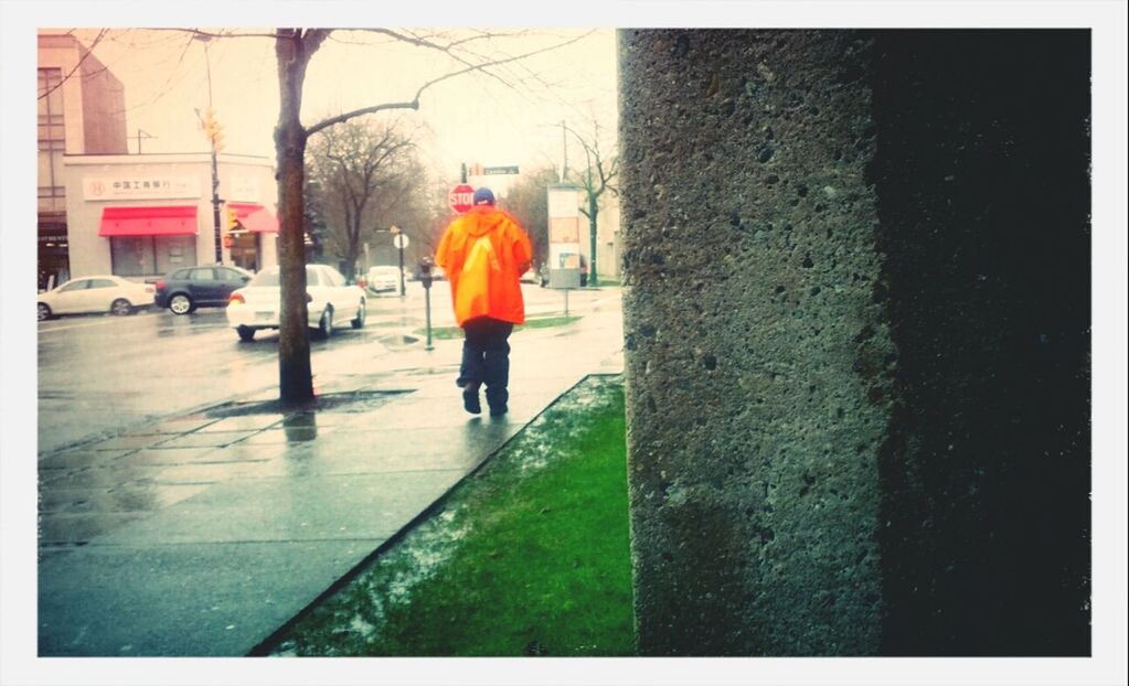 WOMAN WALKING ON STREET