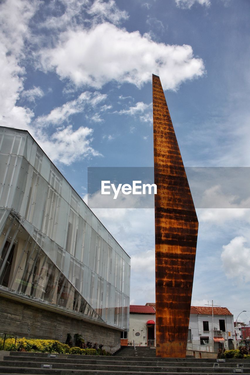 Low angle view of building against sky