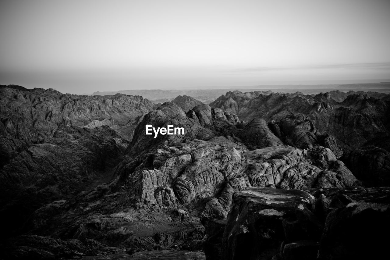 Landscape with mountain range