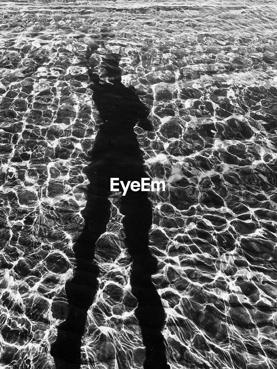 HIGH ANGLE VIEW OF PEOPLE STANDING IN SWIMMING POOL