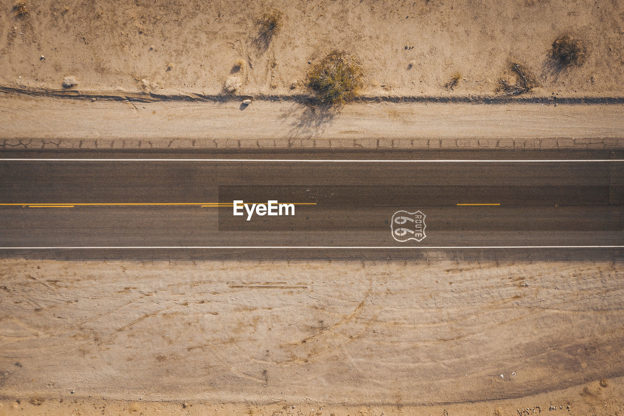 Highway 66 from above, california