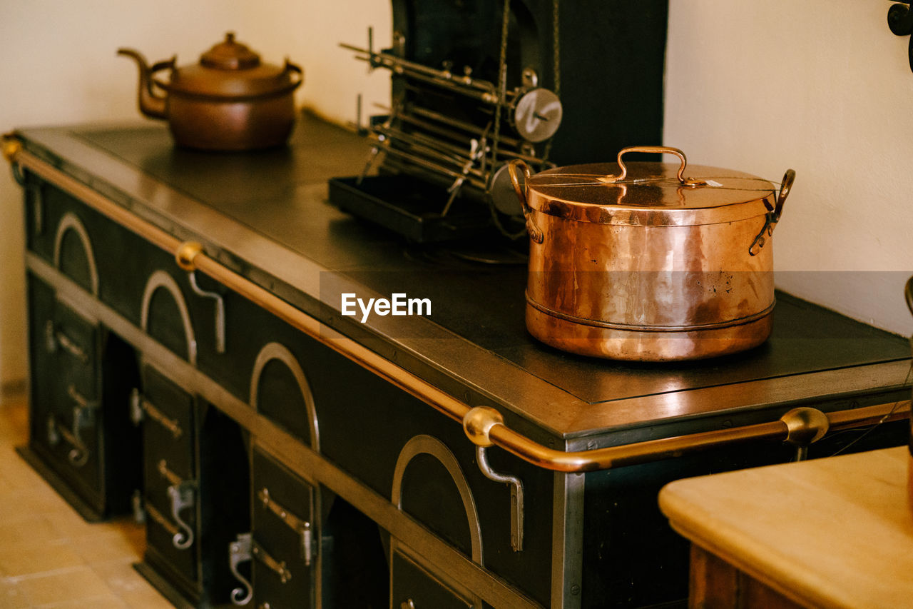 View of kitchen counter at home