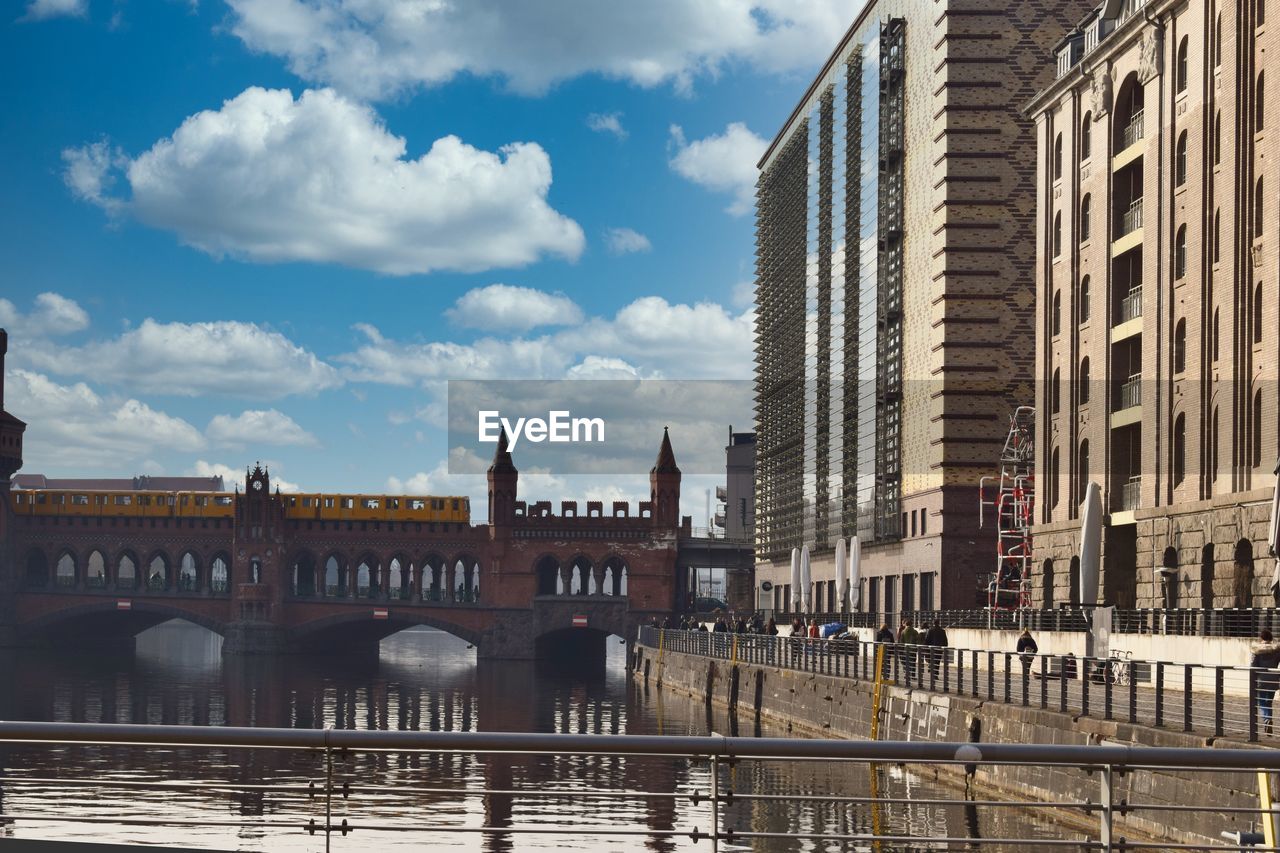 BRIDGE OVER RIVER IN CITY