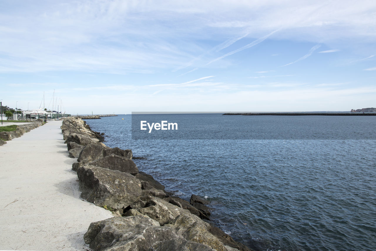 Scenic view of sea against sky