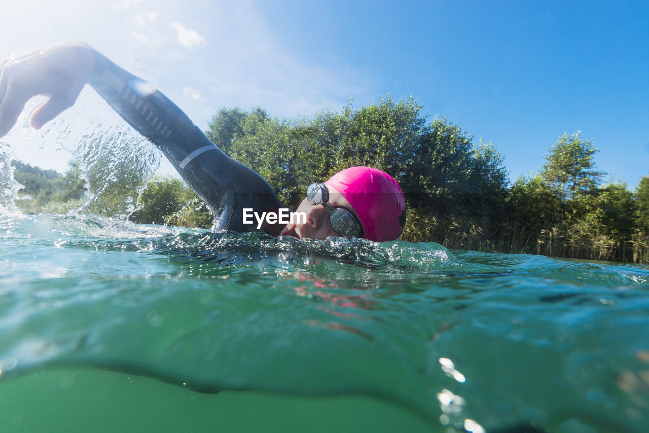 Man swimming