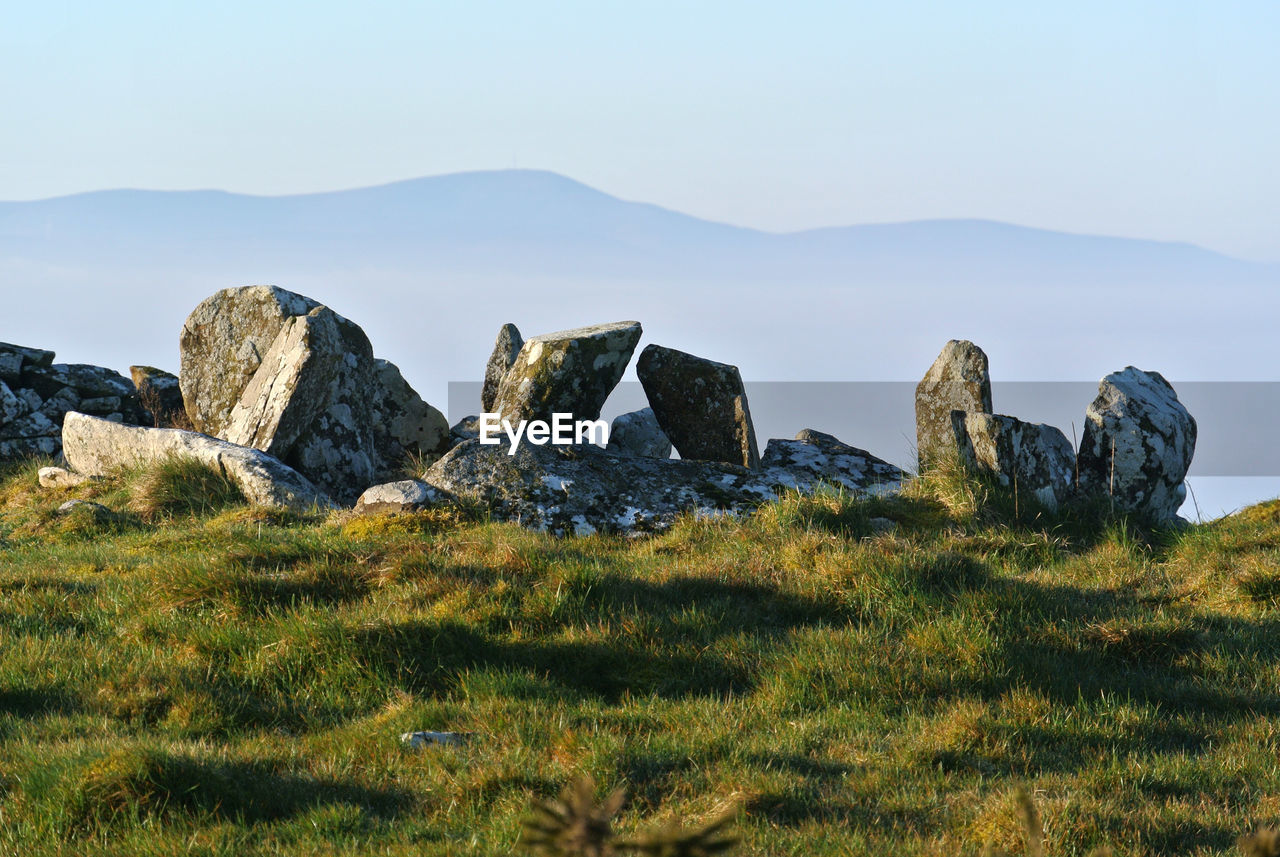 Neolithic stones on a hilltop