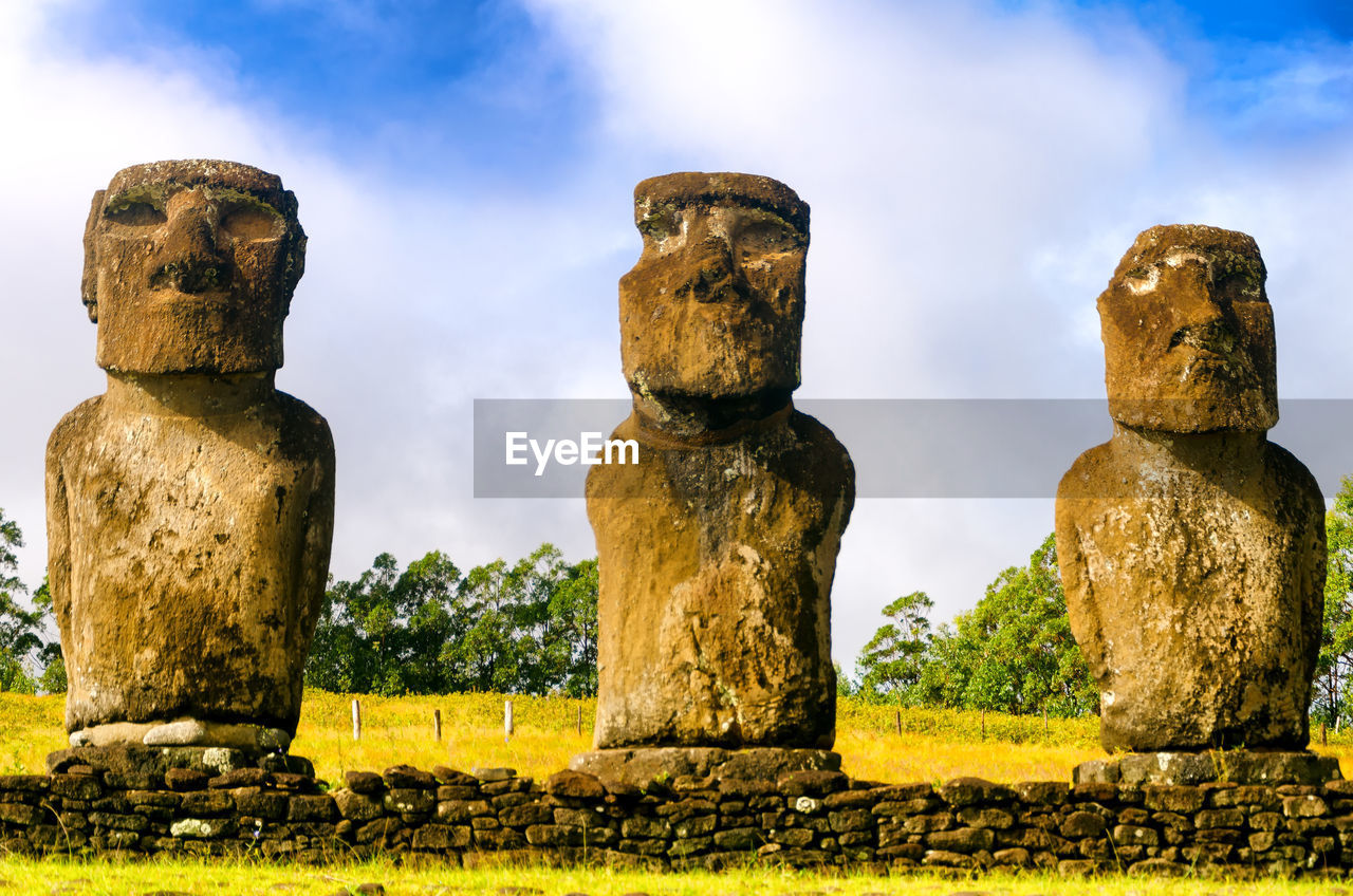 Mysterious statues in chile