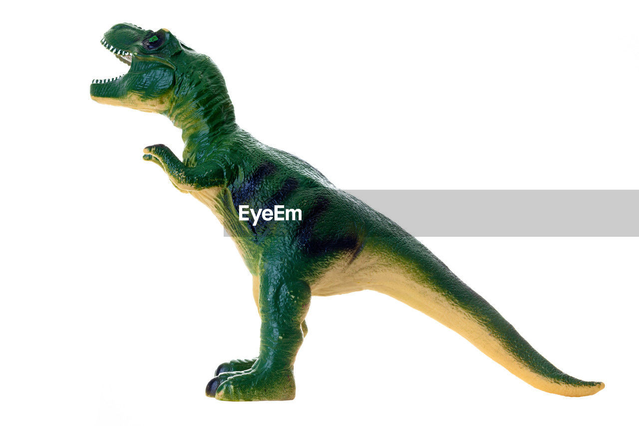 animal, dinosaur, animal themes, velociraptor, animal figure, one animal, reptile, green, lizard, white background, chameleon, animal wildlife, studio shot, extinct, cut out, no people, animal representation, side view, cartoon, toy, indoors