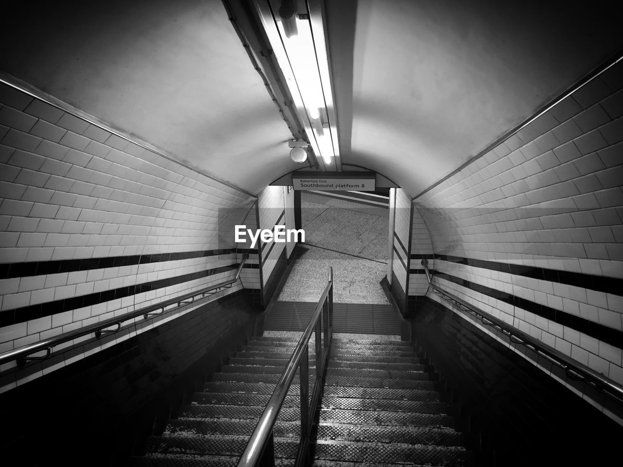 London underground staircase
