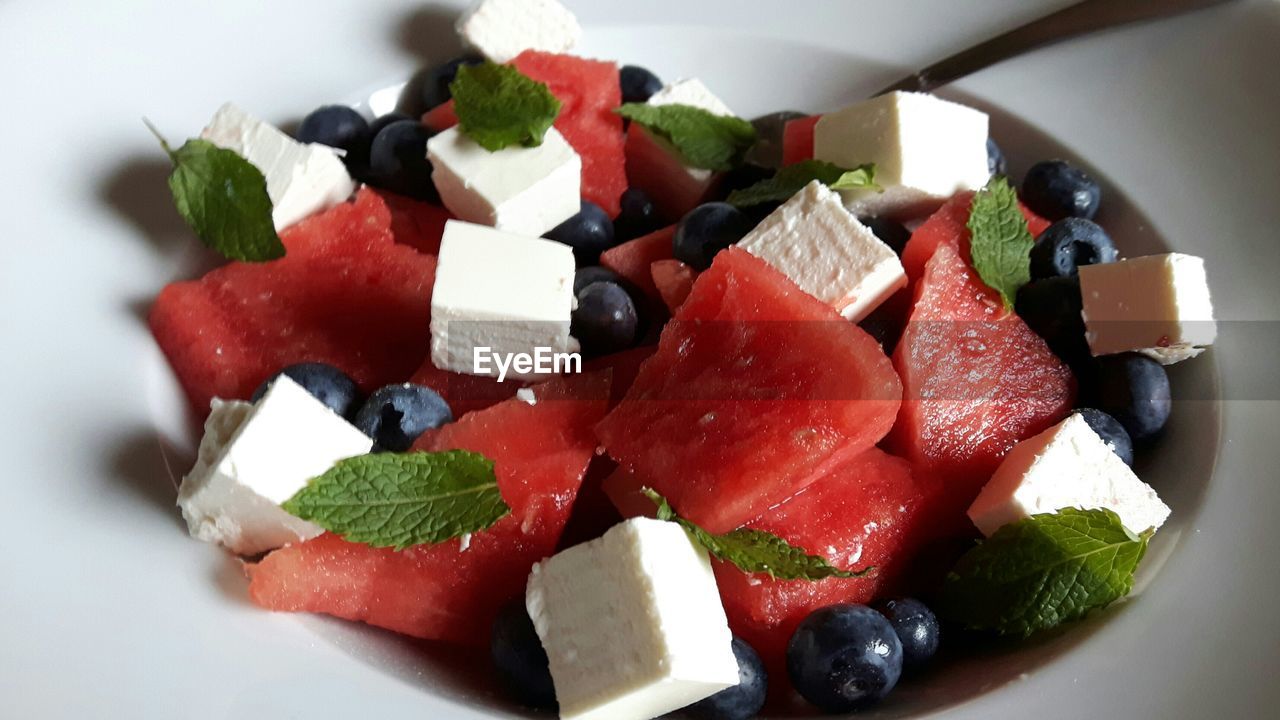 CLOSE-UP OF SERVED IN PLATE