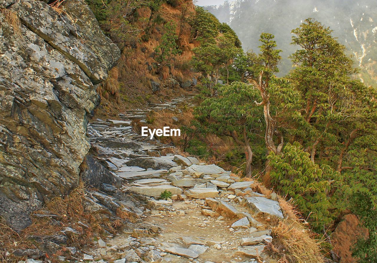 CLOSE-UP OF WATER FLOWING AGAINST SKY