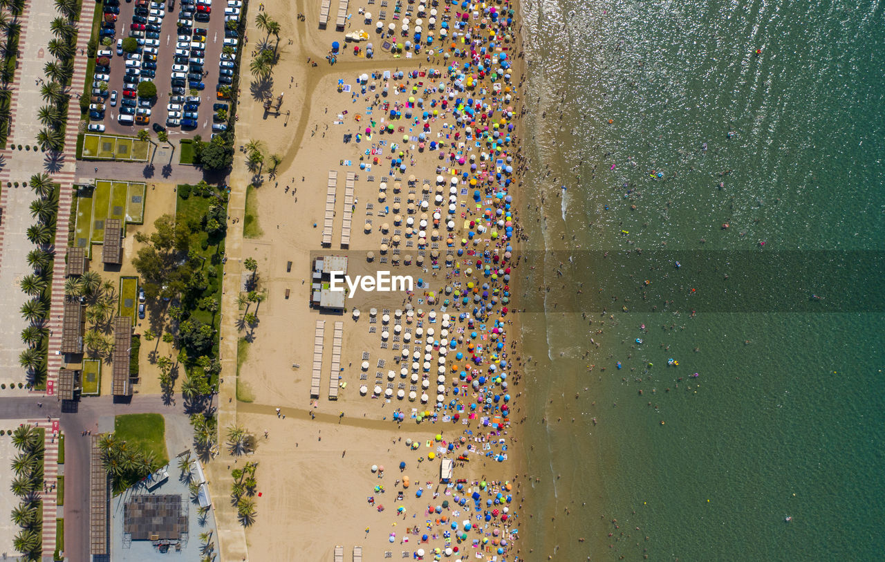 Aerial view of beach