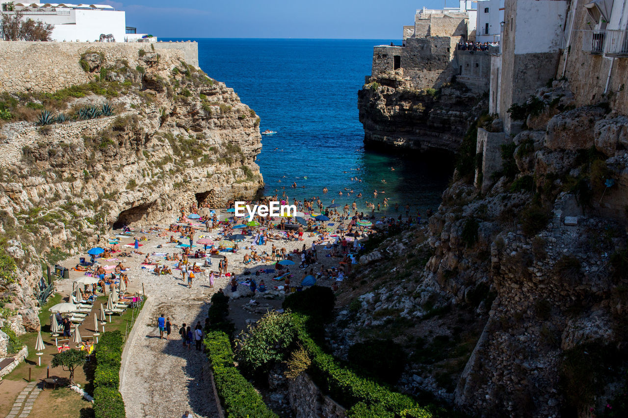 Panoramic view polignano a mare, apulia.