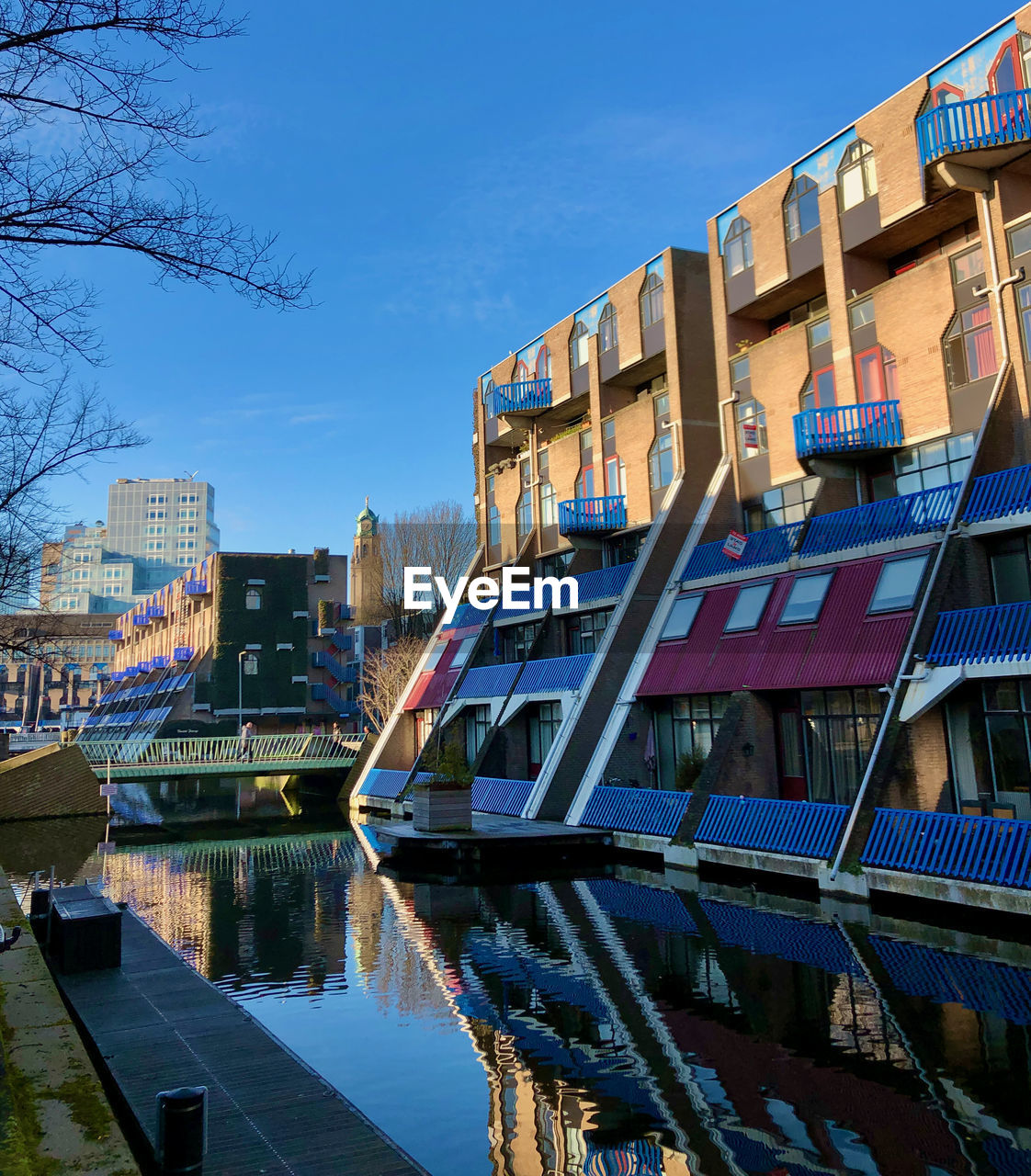 REFLECTION OF BUILDINGS IN CANAL