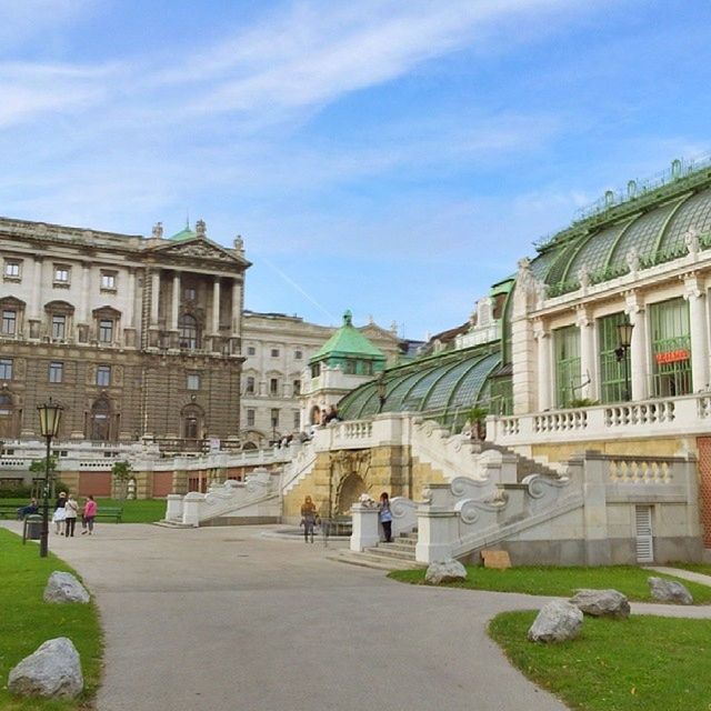 VIEW OF BUILDINGS ALONG ROAD