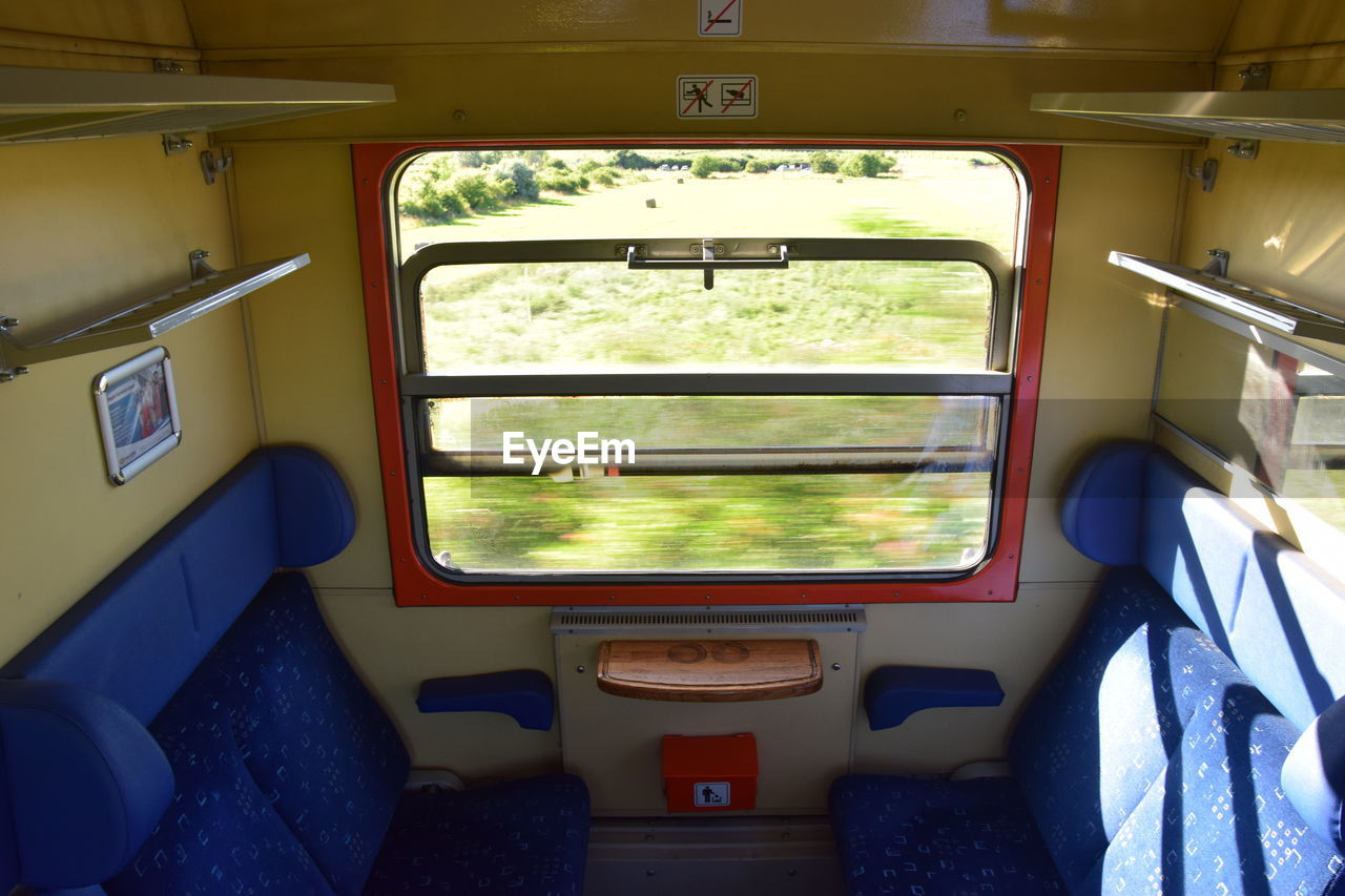 Interior of train