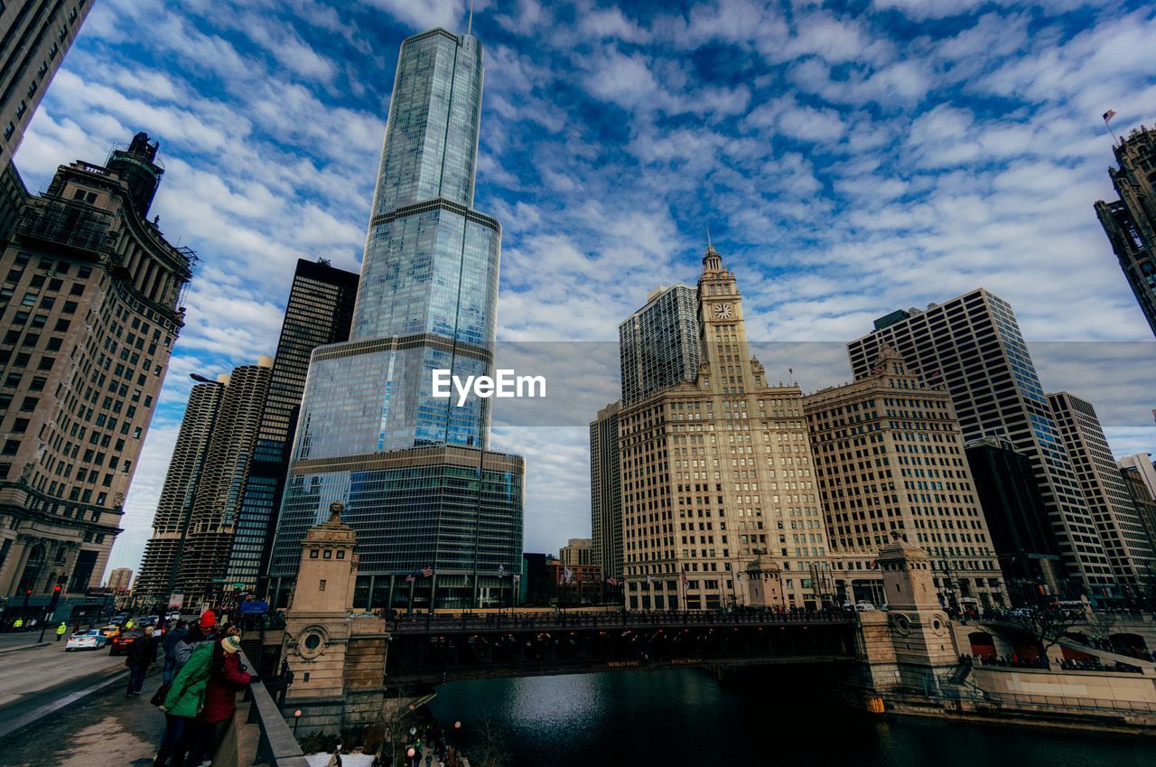 MODERN BUILDINGS IN CITY AGAINST SKY