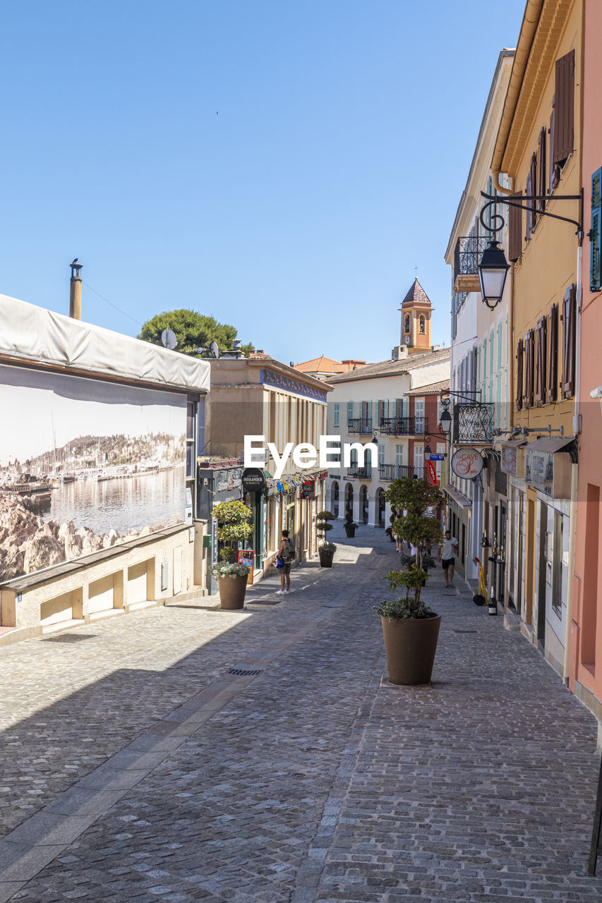 Beautiful street in saint jean cap ferrat