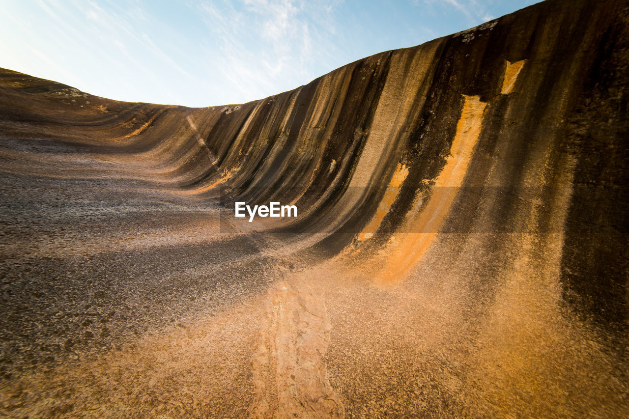 PANORAMIC VIEW OF DESERT ROAD