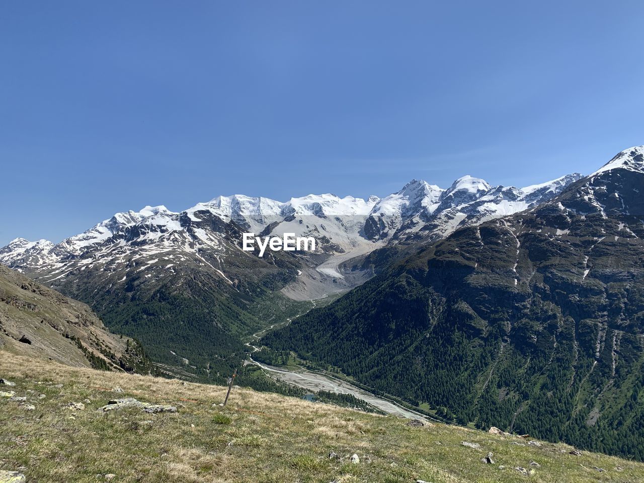 View on morteratsch glacier