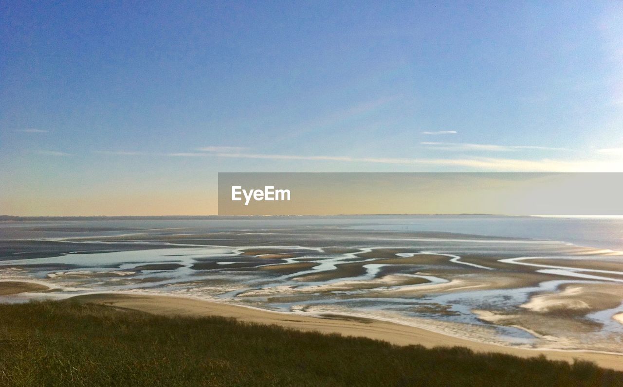 SCENIC VIEW OF SANDY BEACH AGAINST SKY