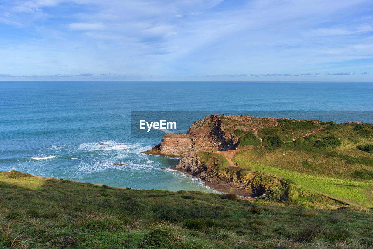 SCENIC VIEW OF SEA AGAINST BLUE SKY