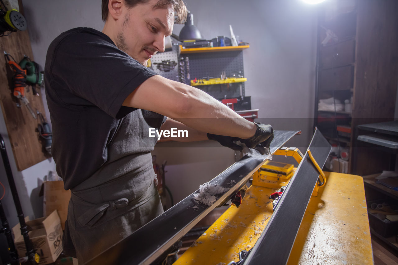 Worker working at factory