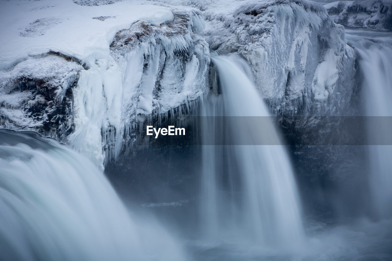 Close-up of waterfall