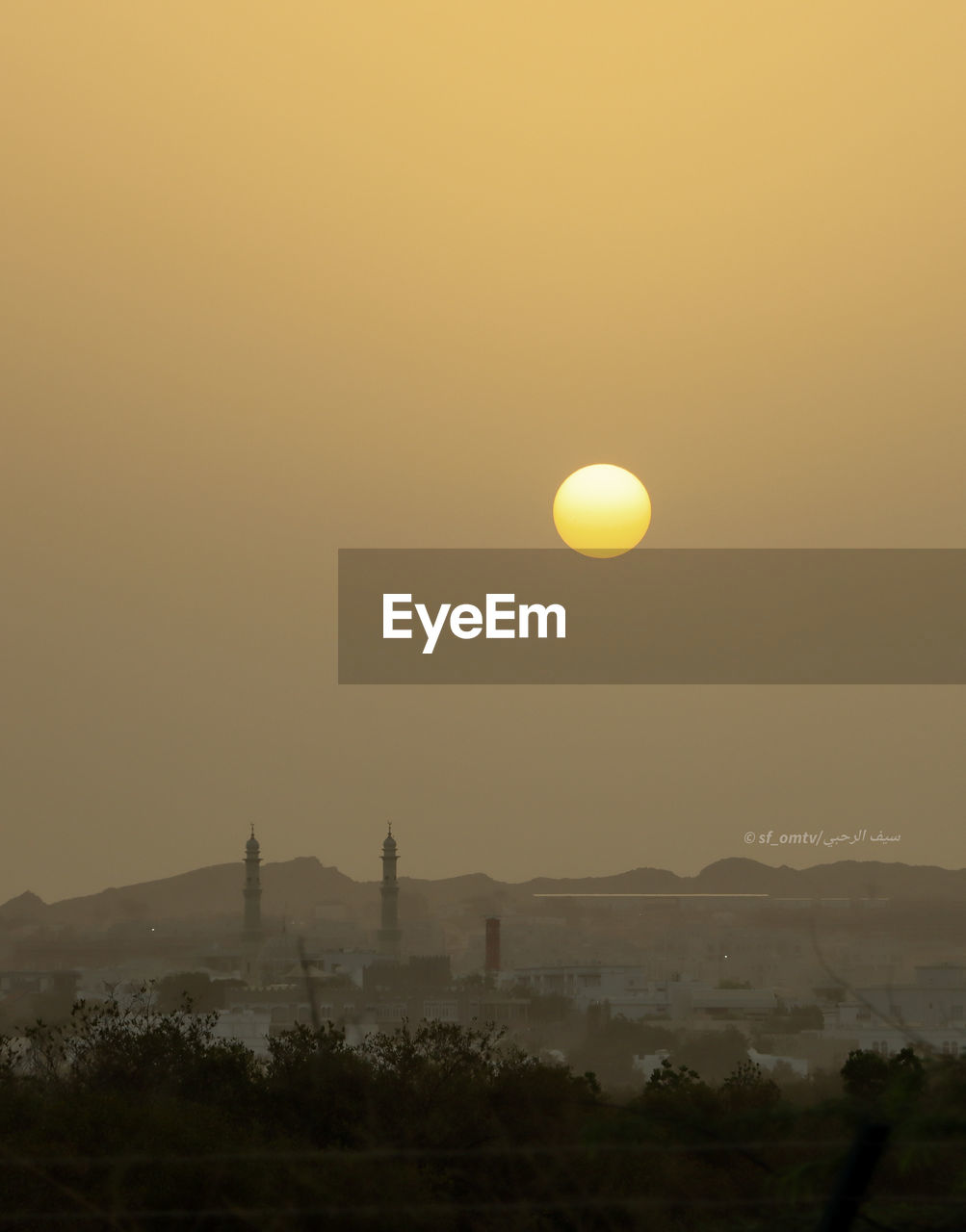 Beauty sunrise in qurm city in sultanate of oman