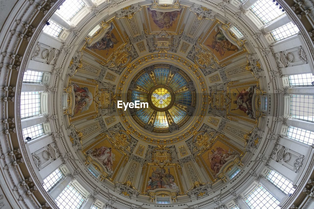 Low angle view of dome of building