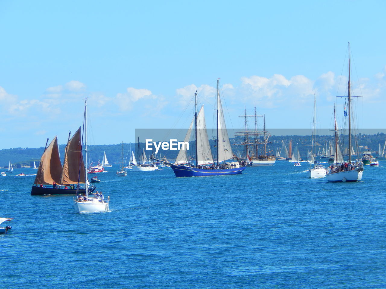 Boats in sea