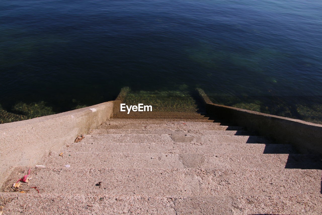 View of jetty in sea