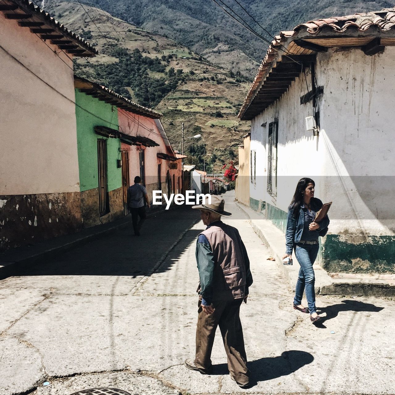 PEOPLE WALKING ON STREET