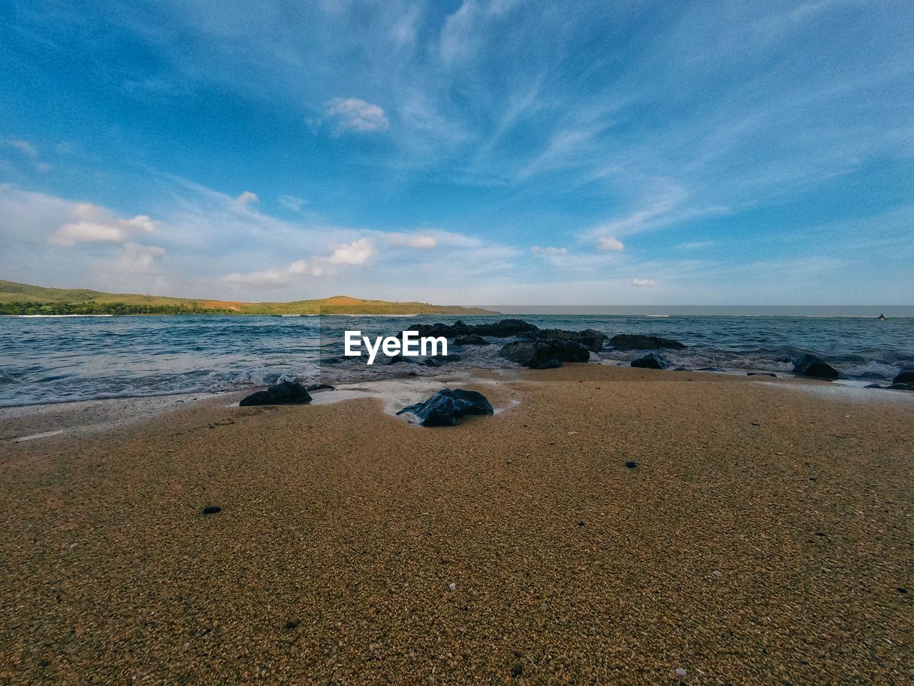 SCENIC VIEW OF SEA AGAINST BLUE SKY