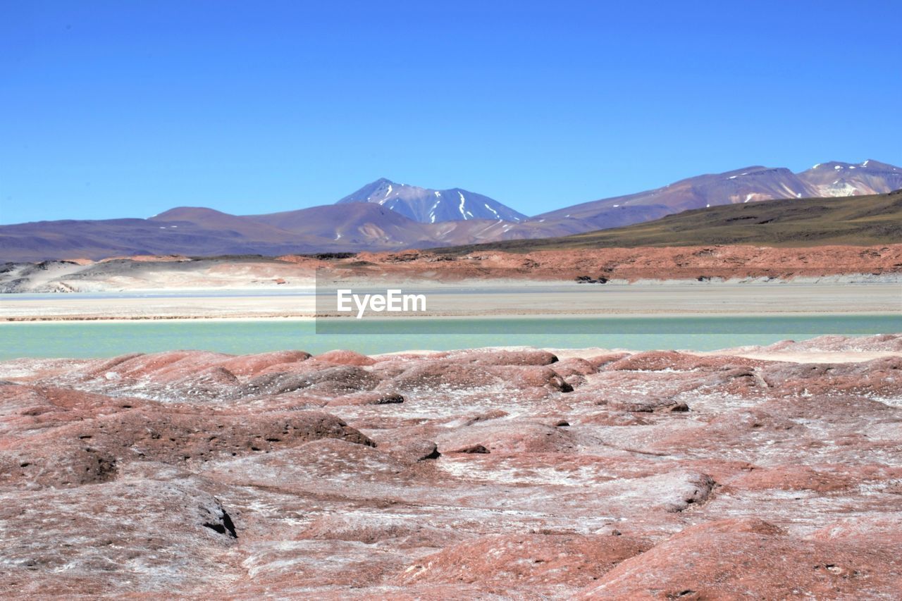 SCENIC VIEW OF MOUNTAINS AGAINST BLUE SKY