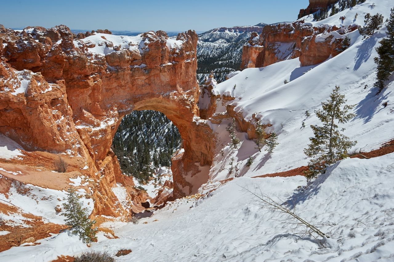 Bryce canyon national park in winter