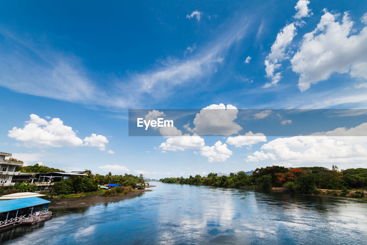 Scenic view of river against sky