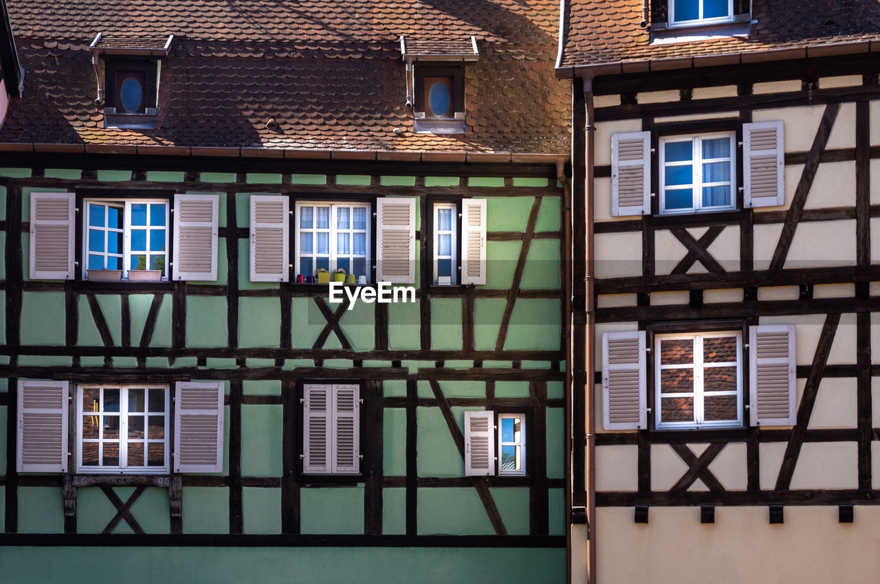 A typical house in alsace style, colmar, alsace, france