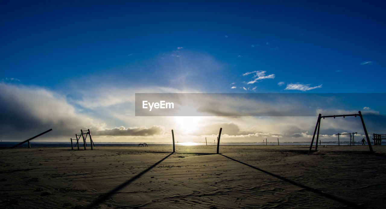 SCENIC VIEW OF BEACH DURING SUNSET