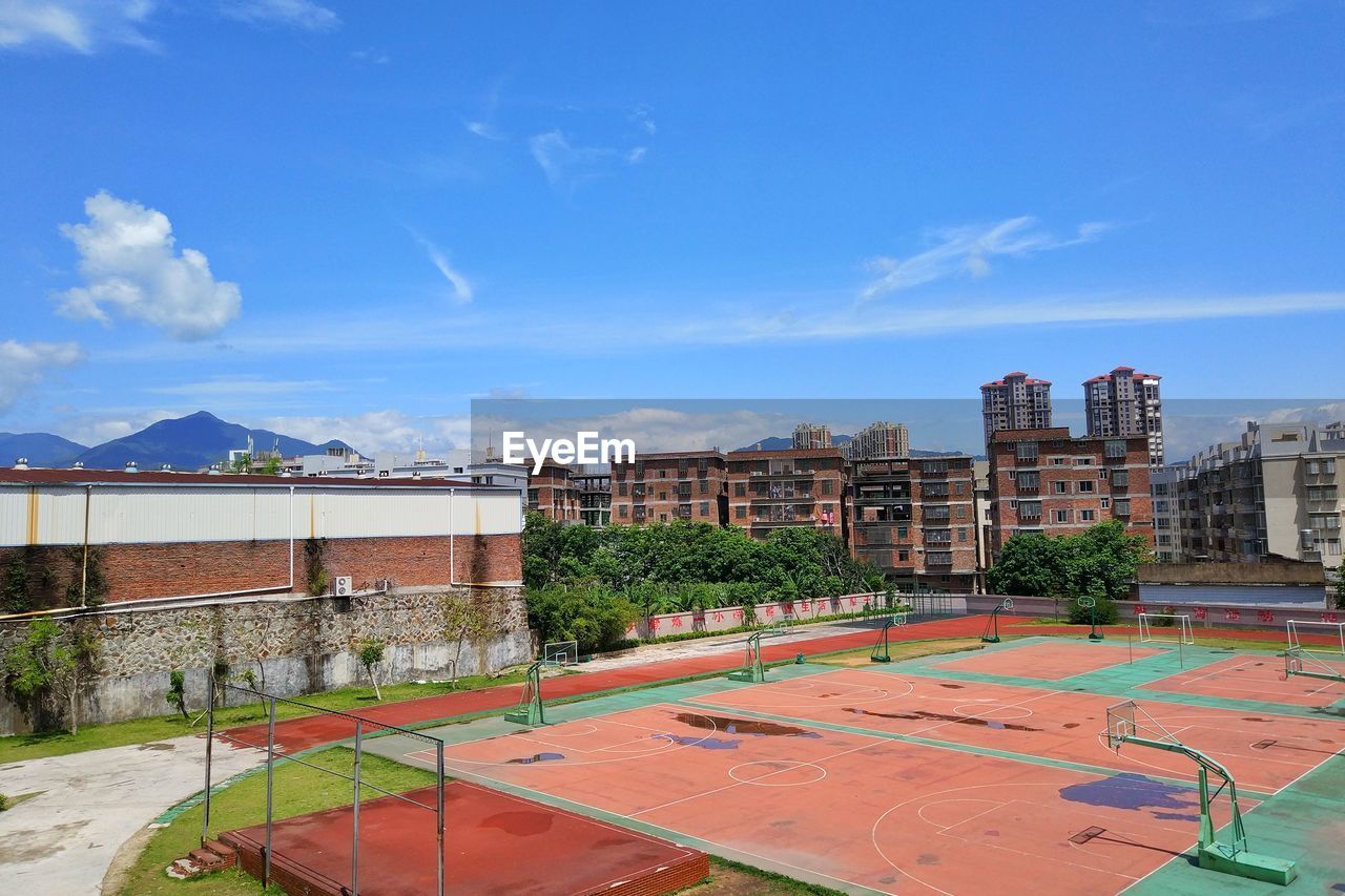 VIEW OF BASKETBALL COURT